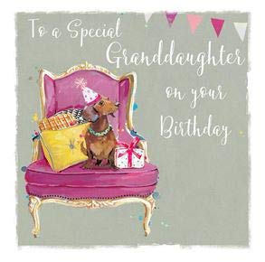 Artistic Greeting Card (LD-II0962) - Special Granddaughter - Birthday Treats - by Cordelia Hutchison - from The Wildlife Range