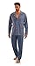 sesto senso Pigiama Uomo Abbottonata 100% Cotone Lungo Set Pigiami Bottoni Classici Due Pezzi Lingerie Maniche Lunghe Pantaloni Lunghi L kotwice Jeans