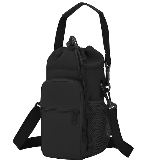 WHGHG Waterproof Water Bottle Carrier, Adjustable Strap, Fits up to 40oz