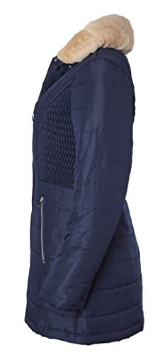 Sportoli Winter Coats for Women Hooded Quilted Puffer Jacket with Fur Collar3