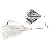 Strike King (516BM-72) Buzz King Buzzbait Fishing Lure, 204 - White, 5/16 oz, Diamond Dust Head