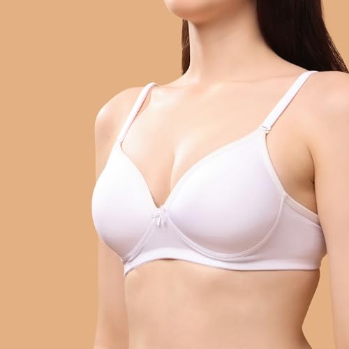 Image of Floret Women's Convertible-Straps T-Shirt Bra Lightly Padded & Non-Wired Medium Coverage Bra