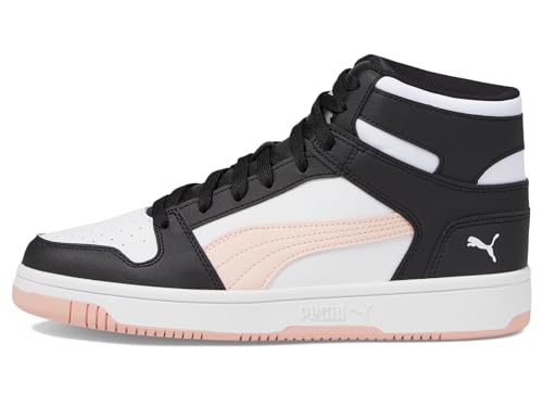 Image of PUMA Rebound Layup Synthetic Leather Puma Black /Rose Dust /Puma White 6.5 B (M)