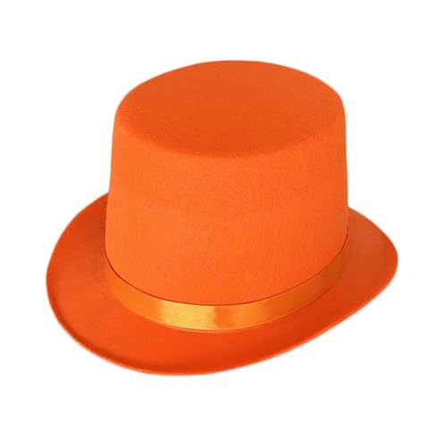 URTERYSER Hat British Adult/Kids Flat Top Hat Prom Carnivals Party Costume Felt Magician Hat for Carnivals Show Party