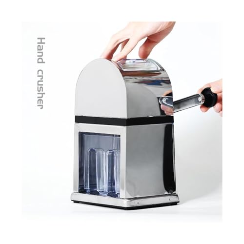 Máquina para hacer hielo, acero inoxidable, manual miniatura 5