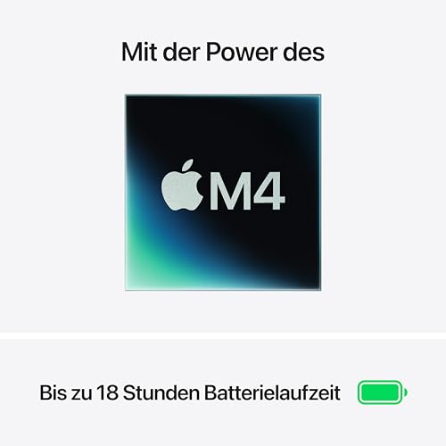 Apple MacBook Air (15", Apple M4 Chip mit 10‑Core CPU und 10‑Core GPU, 16GB Gemeinsamer Arbeitsspeicher, 256 GB) - Silber 2