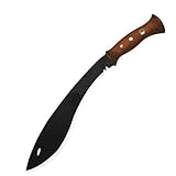 Condor Tool & Knive, Kukri Machete, 13in Blade, Walnut Handle with Swivel Belt Loop Sheath
