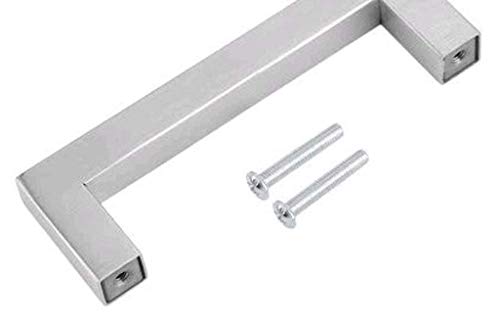 STAR GROUP Stainless Steel Matt Finish Ferro Door Handles (25 x 25 mm, Square 24 Inch Length)