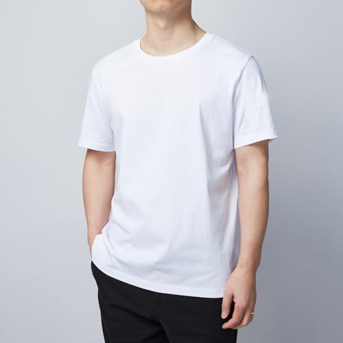 Men Plain Short Sleeves Shirt Soft Cotton Crewneck Tees Casual Baggy Loose Tops Summer Basic All-Match Tshirts4