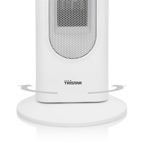 Tristar KA-5098 Calefactor de torre (cerámico), temporizador 24 h, Oscilación, con pantalla, mando, termostato ajustable, 3 posiciones (2 de calor y 1 de aire frío) y antivuelco, 2000 W - imagen 7