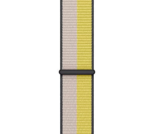 Image of Apple Watch Band - Sport Loop (45mm) - Oat Milk /Lemon Zest - Regular