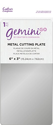 Gemini Go Accessories Metal Cutting Plate, 3 x 6-Inch, Silver