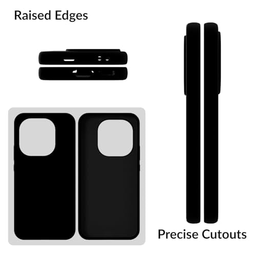 Image of SPRIG Compatible with IQOO 15 5G SilkTone Silicone Back Cover Drop Tested Shock Proof Mobile Case for Men, Women, Boys and Girls with Camera Protection (Black)