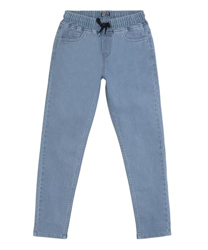 Image of Urbano Juniors Boy's Regular Fit Mid Rise Washed Denim Jogger Jeans Stretchable