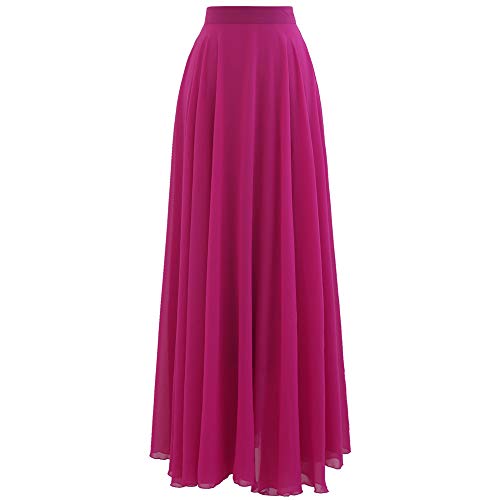 CHICWISH Women's Timeless Favorite Chiffon Maxi Prom Party Skirt