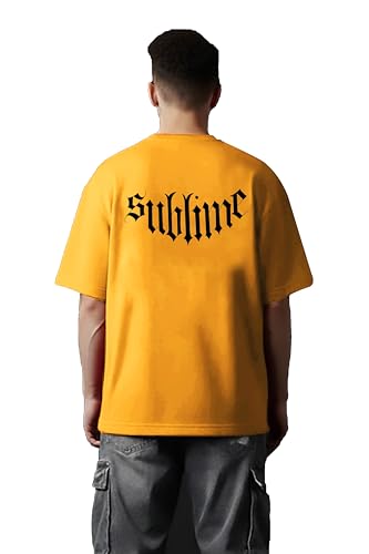 Image of Men's Oversized T-Shirt, 100% Cotton, Round Neck, Short Sleeve, Printed Chest and Back, Casual Summer Wear, S to 3XL