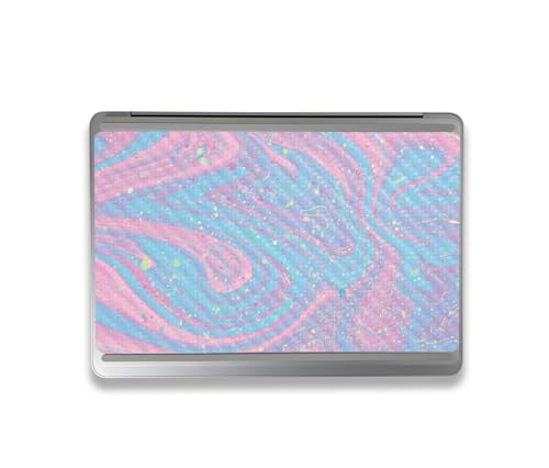 Image of MightySkins Carbon Fiber Skin Compatible with Microsoft Surface Laptop Studio 2 (2023) Full Wrap Kit - Cotton Candy Swirl | Protective, Durable Textured Carbon Fiber Finish | Made in The USA
