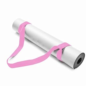 Cylocrya Correa Esterilla Yoga, Ajustable Algodón Cinta de Yoga para Todos los Tamaños de Esterilla de Yoga, Estiramientos y Fitness, Compatible con Todos los Tamaños de Esterillas