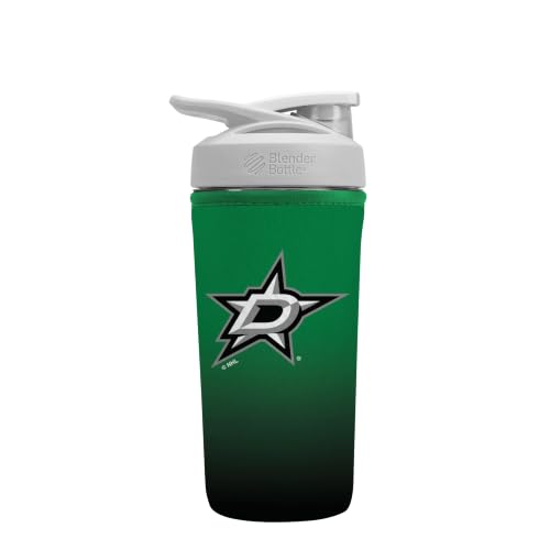 Sok It BotlSok NHL Hockey Protein Blender Shaker Bottle Sleeve Insulated Neoprene Cover (Dallas Stars, Fits 28oz Blender)