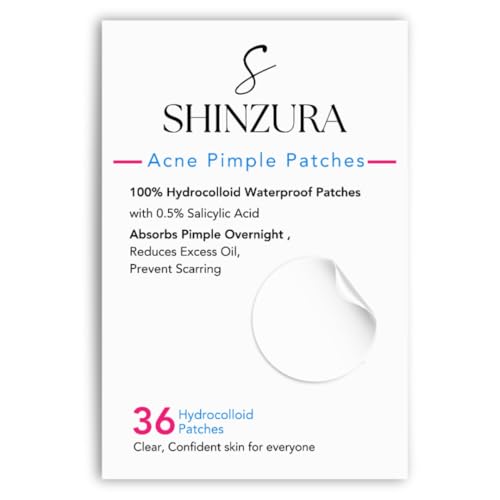 Image of Acne Pimple Patches - 36 patches - 8mm and 12 mm - Fast-Acting Hydrocolloid & Salicylic Acid Stickers for Invisible Blemish Healing | for all skin types of both male and female (( Pack of 1 , 36 patches ) | Overnight Acne Treatment | Absorbs pus and oil , Reduces redness and inflammation , Waterproof and discreet