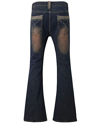 Men's Relaxed Fit Classic Stretch Bell Bottom Jeans4