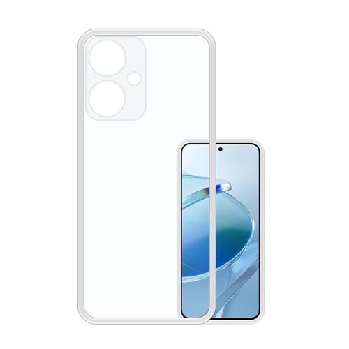 Image of COVERBLACK Rubber Silicone Back Cover for REDMI 13c 5G - Transparent