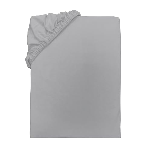 Herding babybest Jersey Spannbettlaken, 60-70 x 120-140 cm, 100% Baumwolle/Jersey, Grau