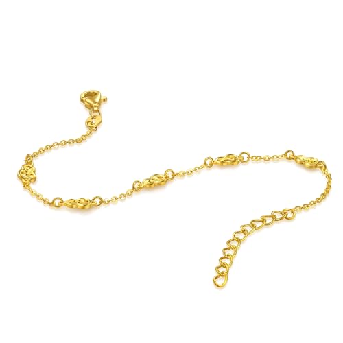 Image of CHOW SANG SANG 999 Gold Essence Hulu Gourd Bracelet for Women 18cm 96208B Price-by-Weight 2.99g Gold