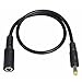 YSJJZRL DC 4.0x1.7mm Male to Female Power Supply Adapter Connector Cable Power Extension Cords for CCTV Laptop (Black,1.5M)