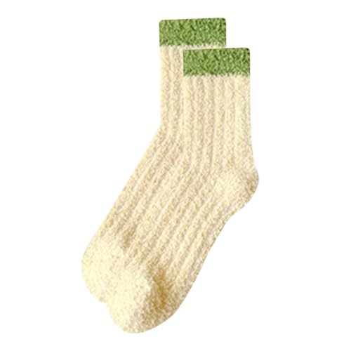 Womens Winter Fuzzy Slipper Socks Cozy Fluffy Socks Warm Fuzzy Crew Socks Thick Sleeping Socks for Christmas Gifts