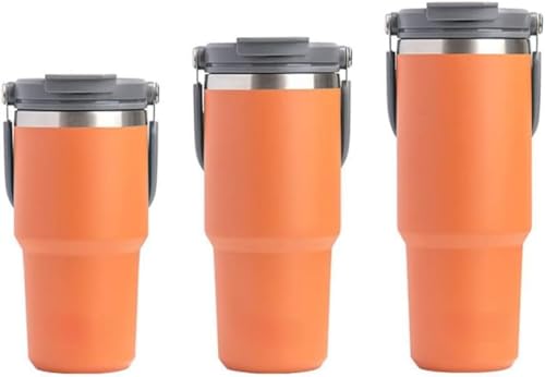 SLLS タンブラー 水筒 サーモス 食品グレード 304 ステンレス 真空断熱 保温保冷 広口 ストロー付き 漏れ防止 分解洗浄可能 滑り止め汗防止 大容量 直飲み アウトドアスポーツ用 コーヒー用 持ち運び便利