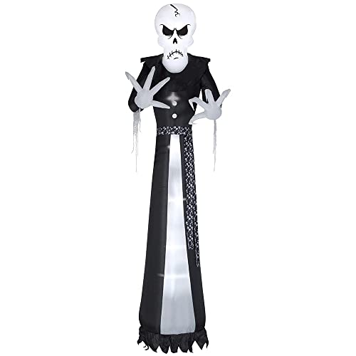 12' Gemmy Airblown Inflatable Halloween Dapper Skull Ghoul Yard Decoration 225073 #TOP11