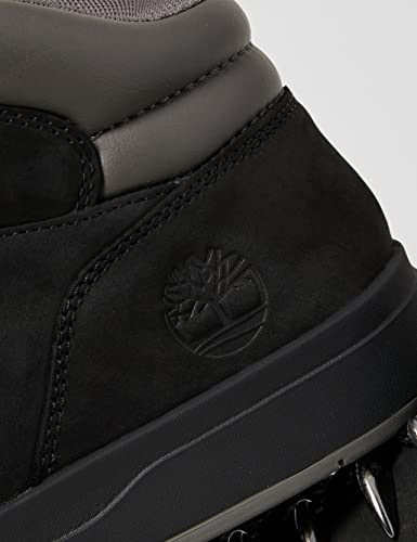 Timberland Men's Davis Square Hiker Boots, Black Nubuck, 9 UK - Image 3