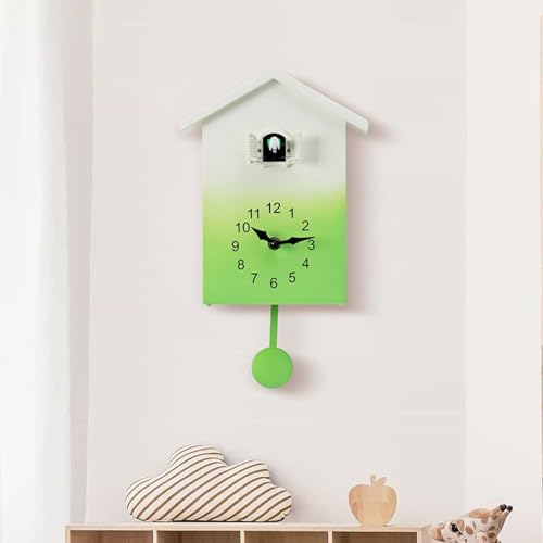 Reloj de pared con péndulos y pájaros cantando 3