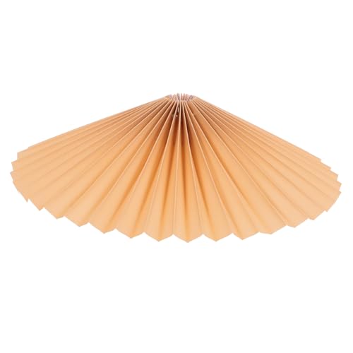 Garneck モダン百褶ランプシェード カーキ色ソフトファブリック製 卓上 床置き兼用 照明器具カバー ユニバーサル対応 おしゃれなプリーツ装