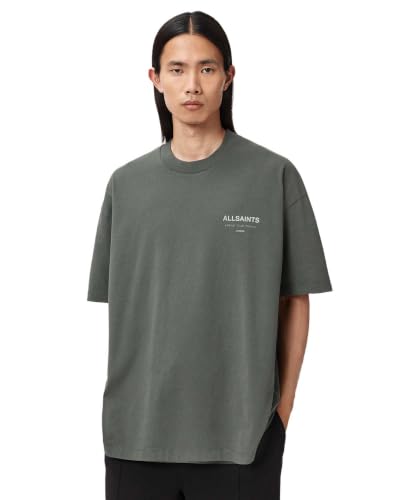 Image of AllSaints Men's Underground Oversized Short Sleeve Crew Neck Shirt