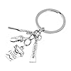 Amosfun Dental Keyring Zahnbürste Zahnpasta Schlüsselanhänger Anhänger für Zahnarzt Dental Hygienist Assistent Geschenk