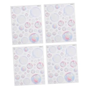 BIUDECO 4 Bögen Meeresmotive Blasen Badewannenaufkleber