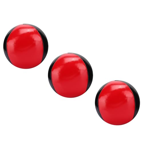 Conjunto de Bolas de Malabarismo Akozon 3PCS - Bolas de Malabarismo de Couro PU de Nível Profissiona