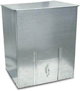 Elex Galvanised Steel Metal Coal Bunker Heavy Duty Coal Fuel Storage 125KG -5 BAGS OF 25KG FUEL