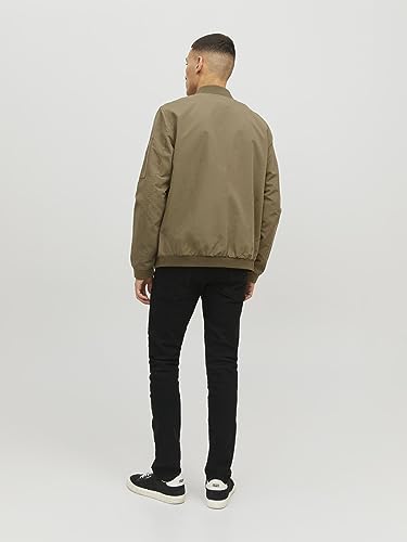 JACK & JONES Herren JJERUSH Bomber NOOS 12165203,Dusky Green,L – Ansicht 6