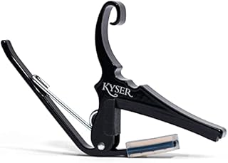 Kyser Quick-Change Guitar Capo for 6-string acoustic guitars, Black, KG6B