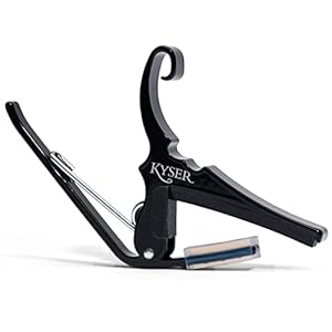 Kyser Quick-Change Acoustic Capo Zwart
