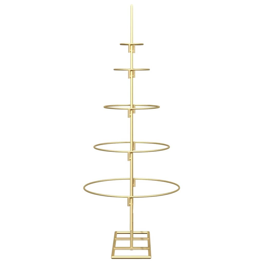 Decorazione per albero di Natale in metallo con supporto in acciaio per una moderna decorazione natalizia fai da te, in metallo nero, 90 cm