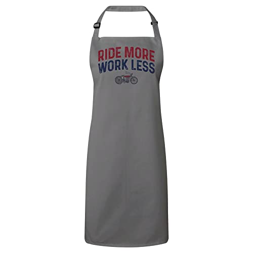 Tablier cuisine gris cadeau idéal motard look vintage Cafe Racer