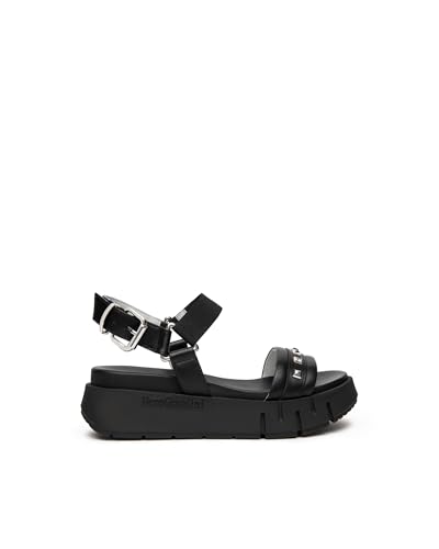 Nero Giardini E617065D Sandalias Mujer De Piel - Negro 40 EU