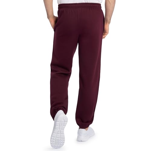 Image of Fruit of the Loom Eversoft Fleece Elastic Bottom Sweatpants with Pockets, Relaxed Fit, Moisture Wicking, Breathable