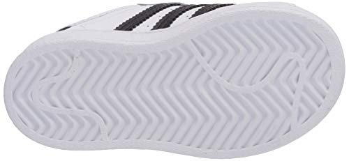 adidas Originals Kids Superstar Sneaker, White/Black/White, 6.5 US Unisex Toddler4