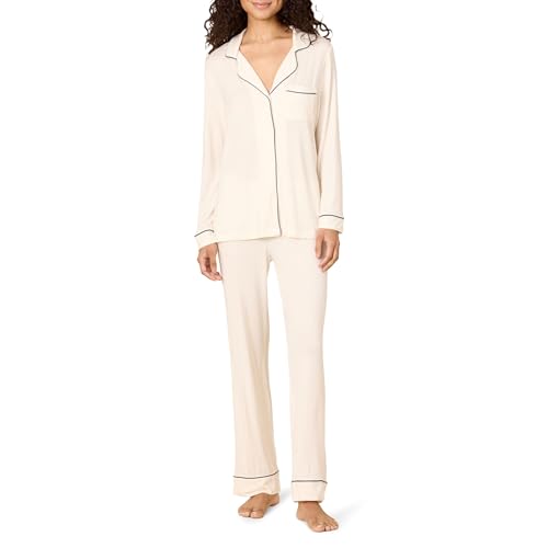 Amazon Essentials x Sofia Grainge Damen Schlafanzug-Set, Elfenbein, S
