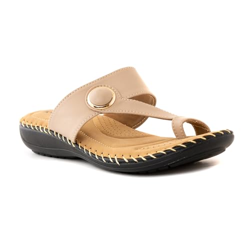 Image of Khadim's 5942756 Lightweight Durable Extra Soft Trendy Premium Stylish Casual Slip-On Heels For Women